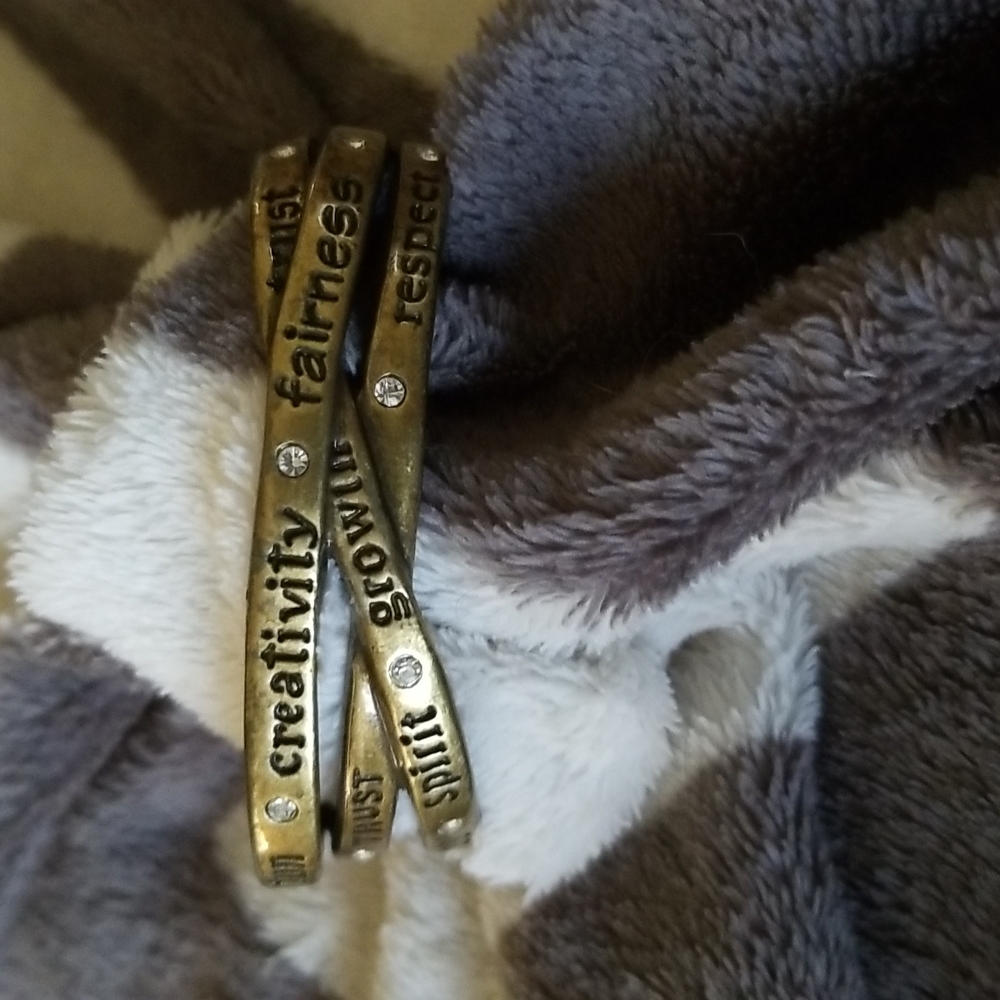 EUC Gold Inspirational Bracelet